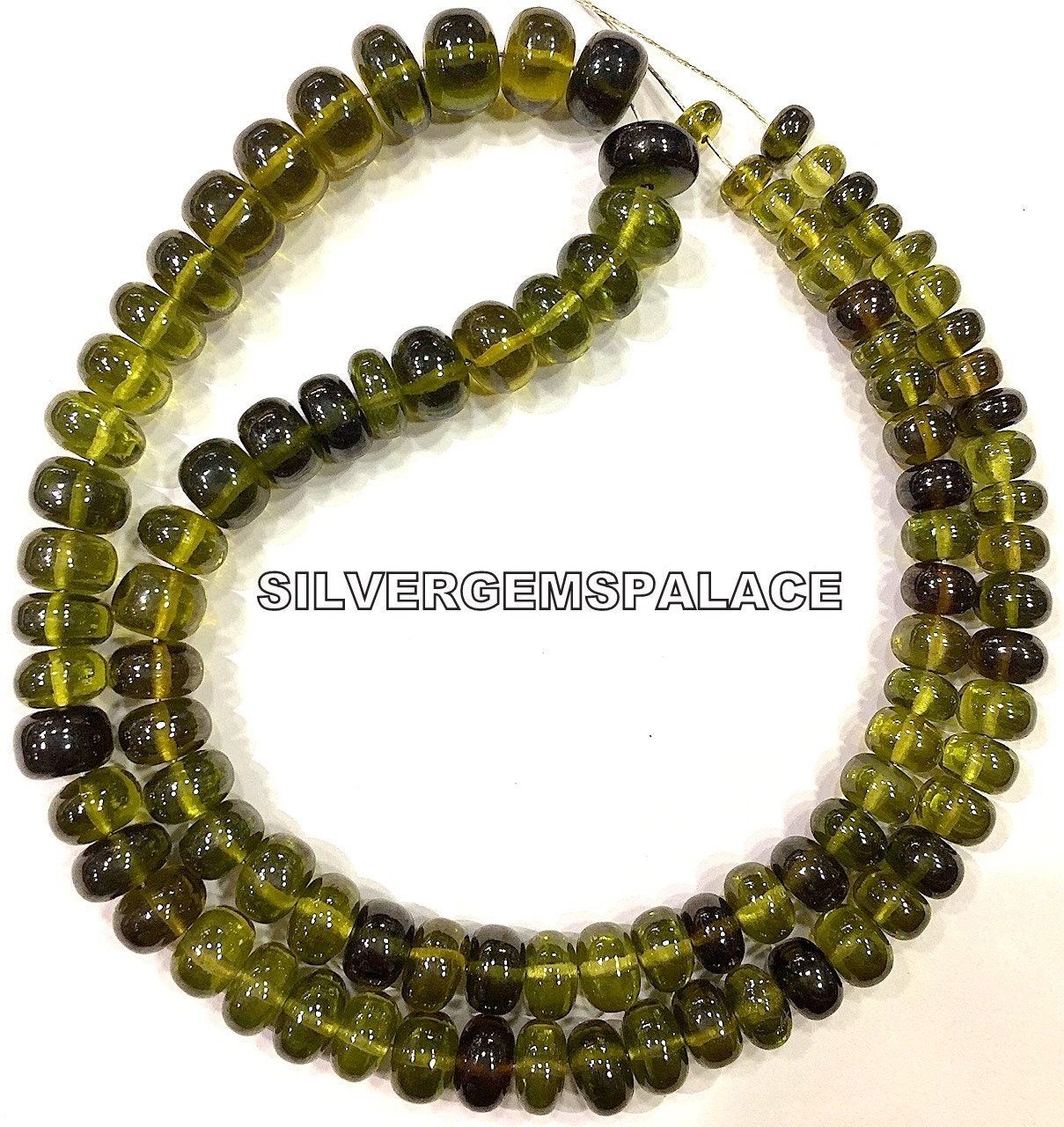 Extremely Beautiful~green Zircon Smooth Rondelle Beads Polished Rondelle Beads Green Color Beads Zircon Beads Strand Jewelry Making Beads.