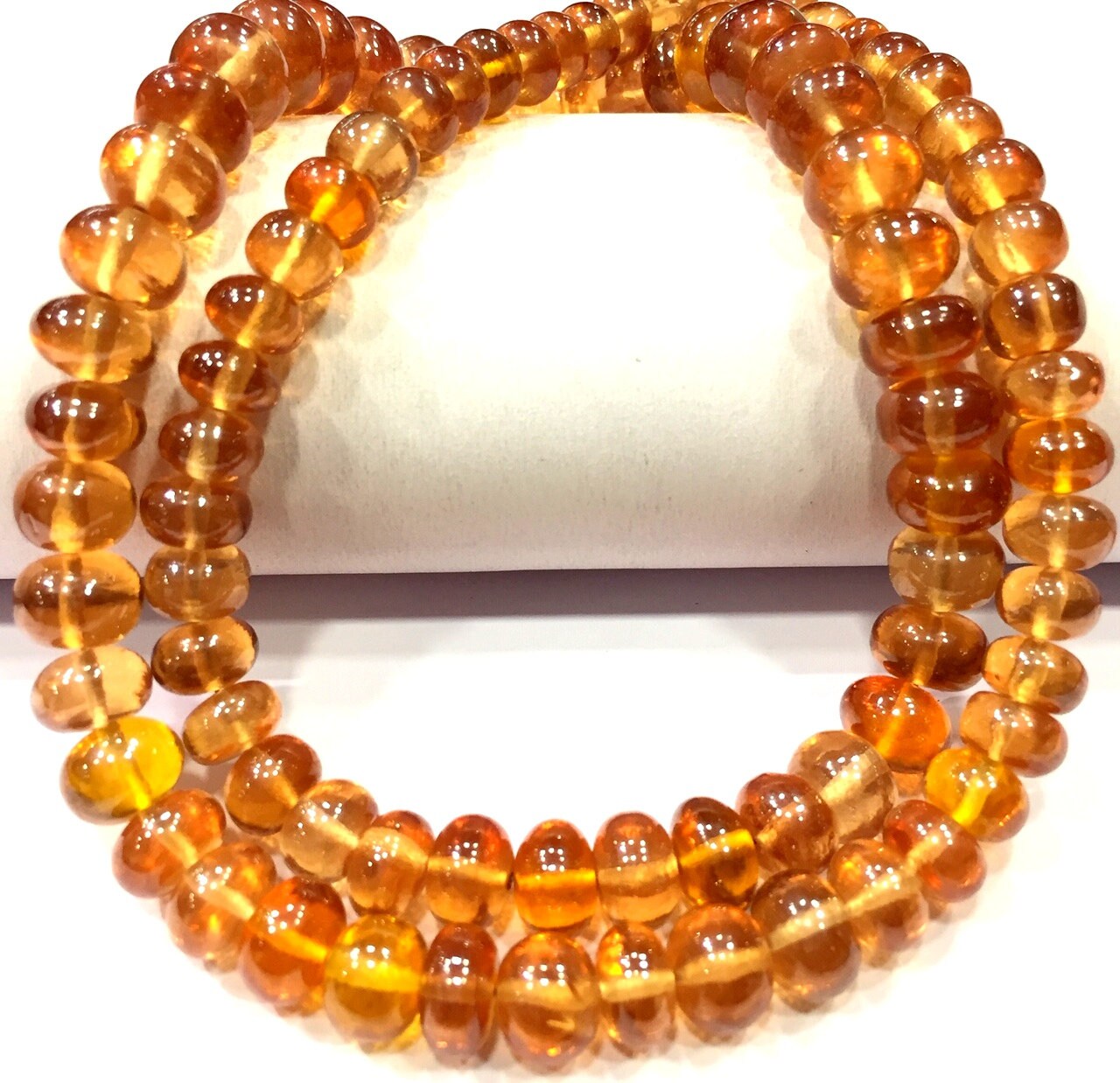 Extremely Rare~champagne Zircon Smooth Rondelle Beads Champagne Color Beads Smooth Polished Rondelle Beads Graduation Rondelle Beads.