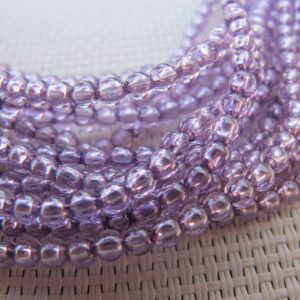 3mm Lavender Zircon Round Beads S281 3mm Lavender Zircon Round Beads S281