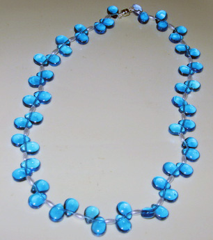 Blue Tear Drop Necklace Project