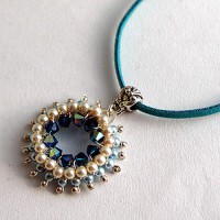 Pearly Blue Mandala Pendant Project