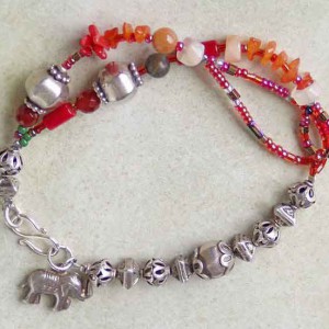 Elephant Charm Bracelet Jewelry Idea