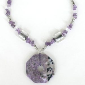 Purple Crazy Lace Agate Pendant Necklace Project Idea Purple Crazy Lace Agate Pendant Necklace Project Idea