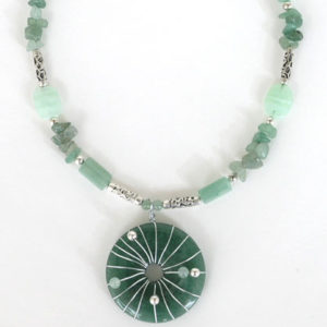 Green Aventurine Pendant Necklace Jewelry Idea