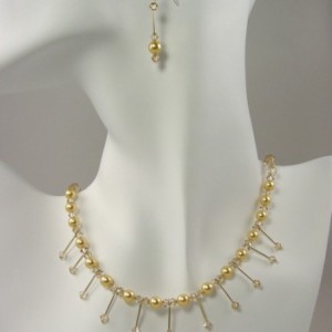 Golden Rays Necklace Set Jewelry Idea