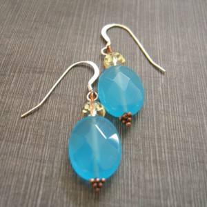 Blue Quartz Earrings Jewelry Idea