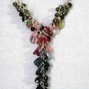 Tourmaline Goddess Cluster Necklace Project