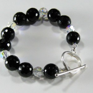 Onyx And Crystal Bracelet Project