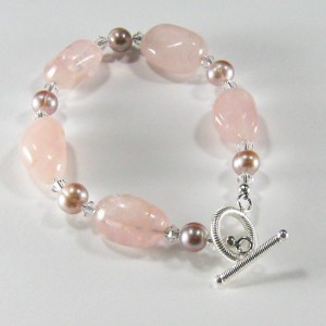 Rose Quartz Bracelet Jewelry Idea