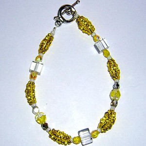 Marigold Splash Bracelet Jewelry Idea