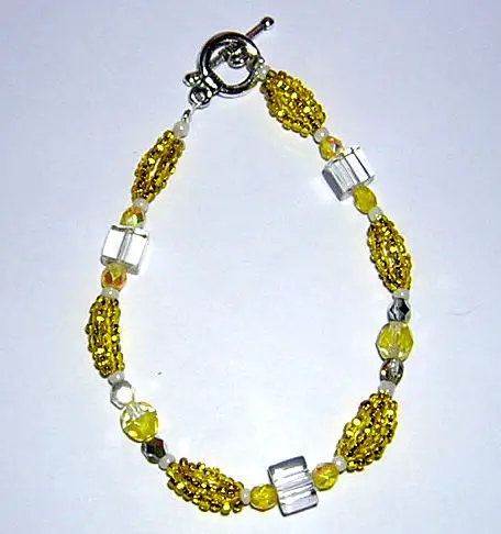 Marigold Splash Bracelet Project