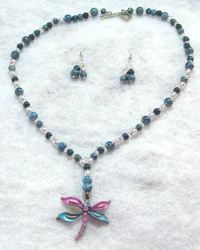 Dragonfly Necklace and Earrings Project