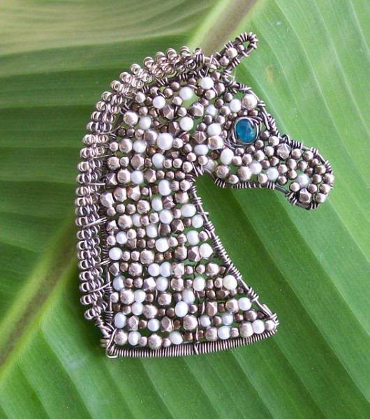 Mosaic Horse Bust Pendant Project
