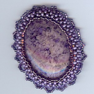 Purple Moonstone Brooch/Pendant Jewelry Idea