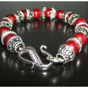 Crimson Rose Bracelet Jewelry Idea