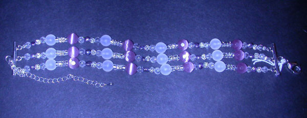 Purple Passion 3 Strand Bracelet Project