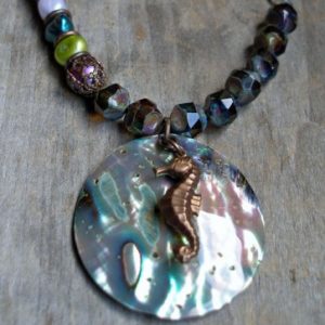 Seahorse Beaded Necklace Jewelry Idea