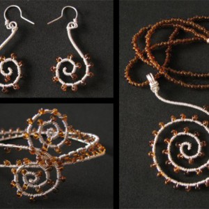 Snails Wire Wrapped Jewelry Set Project
