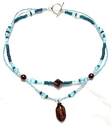 Turquoise and Aqua Necklace Jewelry Idea