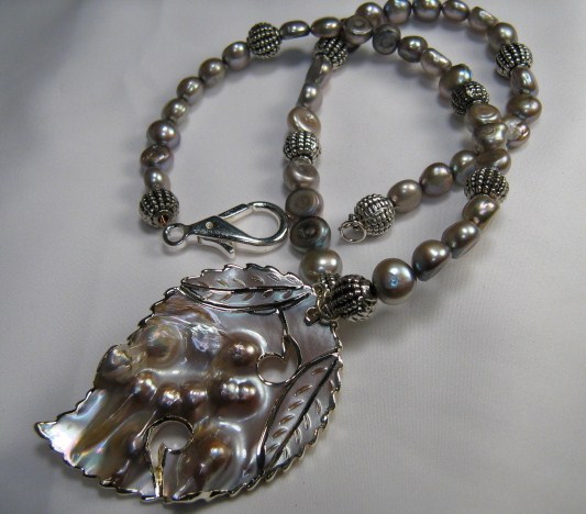 Sterling Silver Mabe Pearl Necklace Project
