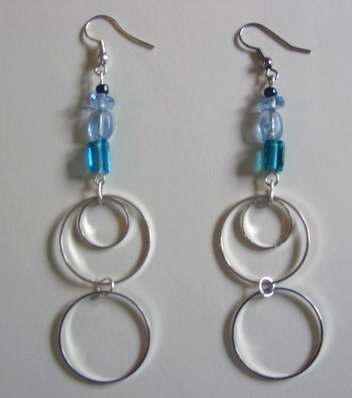 Blue Ice Earrings Project