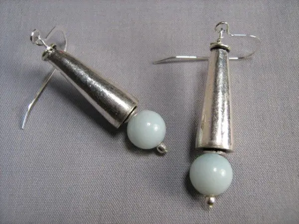 Amazonite Sterling Cone Earrings Project