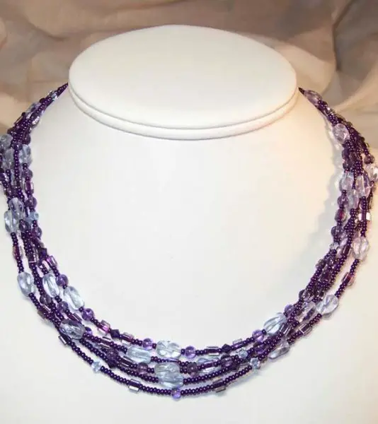 Shades Of Purple Necklace Project
