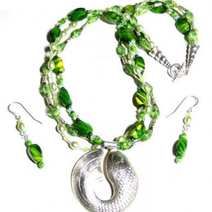 Grass Koi Necklace Jewelry Idea