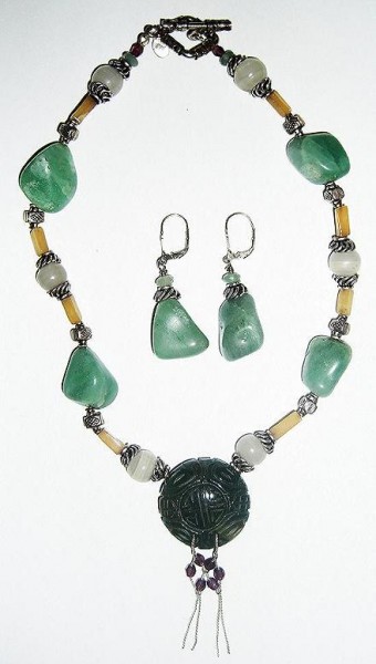 Longevity Jade Pendant Necklace & Earrings Project