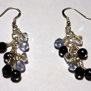 Wire Wrapped Crystal Drop Earrings Jewelry Idea