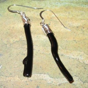 Black Coral Earrings Project