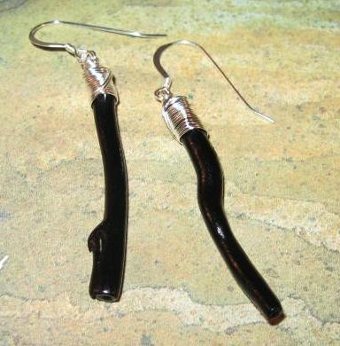 Black Coral Earrings Project