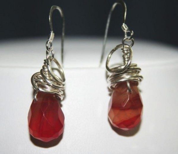 Wire Wrapped Agate Earrings Project