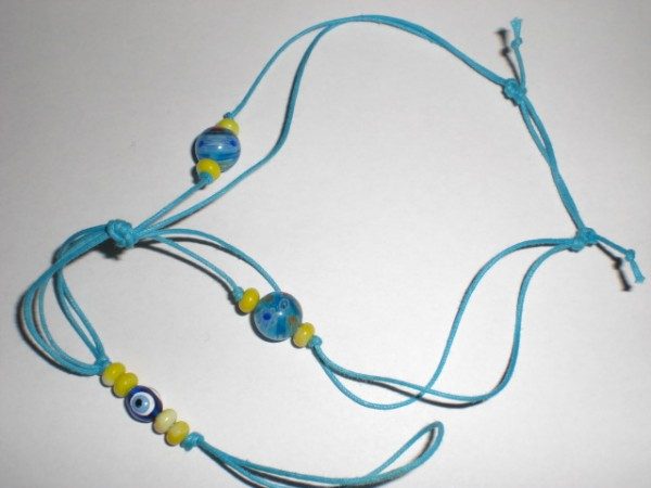 Turquoise Beaded Footlet Project