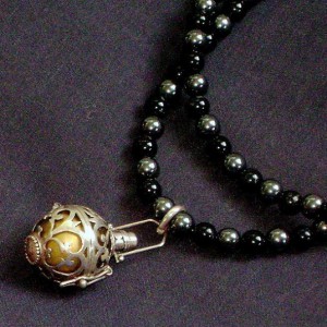 Onyx and Hematite Protection Necklace Jewelry Idea
