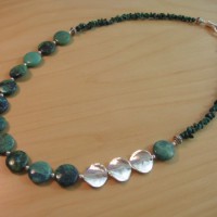 Mae Necklace With Chrysocalla and Malachite Project