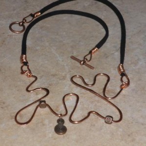 Splatter Wirework Necklace Jewelry Idea