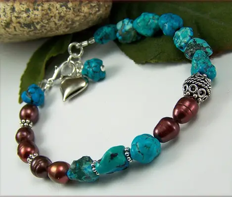 Turquoise And Pearl Bracelet Project