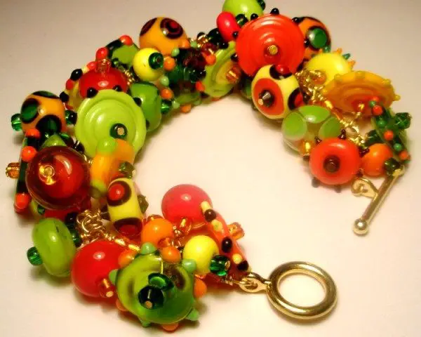 Bold Orange and Green Bracelet Project