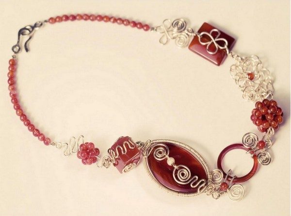 Funky Wire Wrapped Carnelian Necklace Project