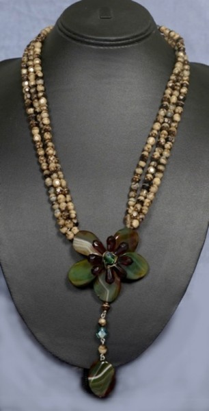 Earthy Blossom Tiger-Eye Necklace Project