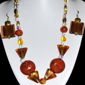 Orange Madness Necklace Set Jewelry Idea