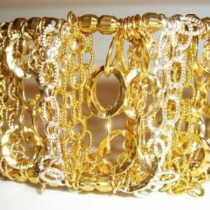 Golden Cuff Jewelry Idea