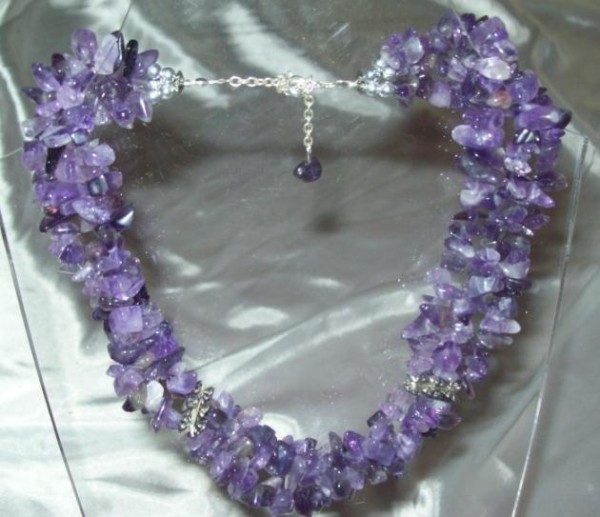 Amethyst Chip Three-Strand Necklace Project