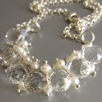 Faceted  Crystal And Pearls Necklace Project