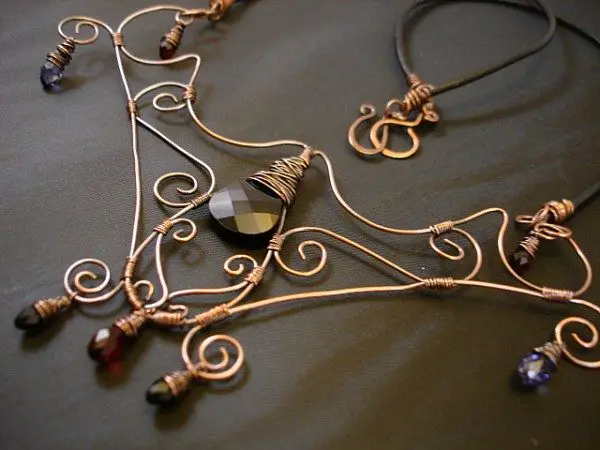 Adira Copper And Swarovski Wirework Necklace Project