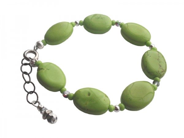 Acid Lime Stone Beaded Bracelet Project