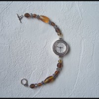 Shades of Amber – Watch Bracelet Project
