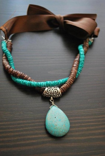 Turquoise Howlite Necklace Project