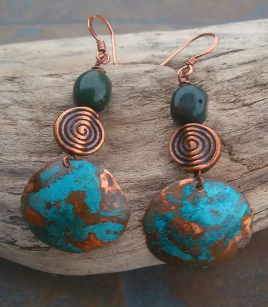 Copper Patina Earrings Project